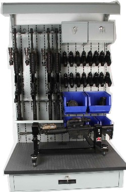 Combat Armory Workbench with weapons & pistols